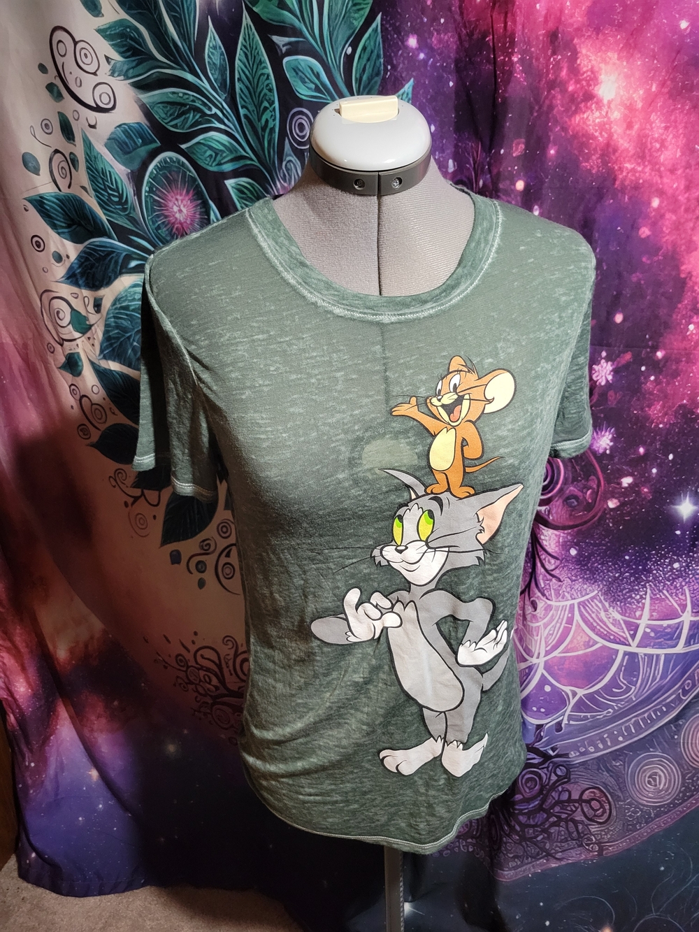 Tom and Jerry Graphic Tee - Green